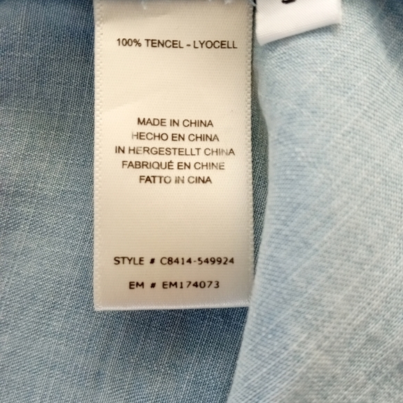 CLOTH + STONE Chambray Midi Shirt Dress |S - Picture 7 of 8